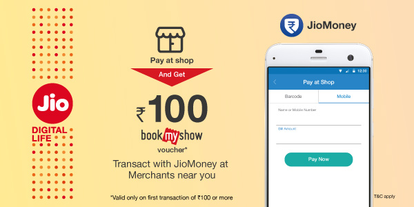 BookMyShow voucher on Physical Merchants transactions