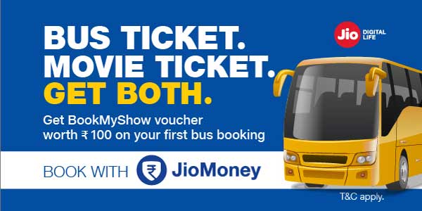 In App Bus Ticketing – BookMyShow Offer